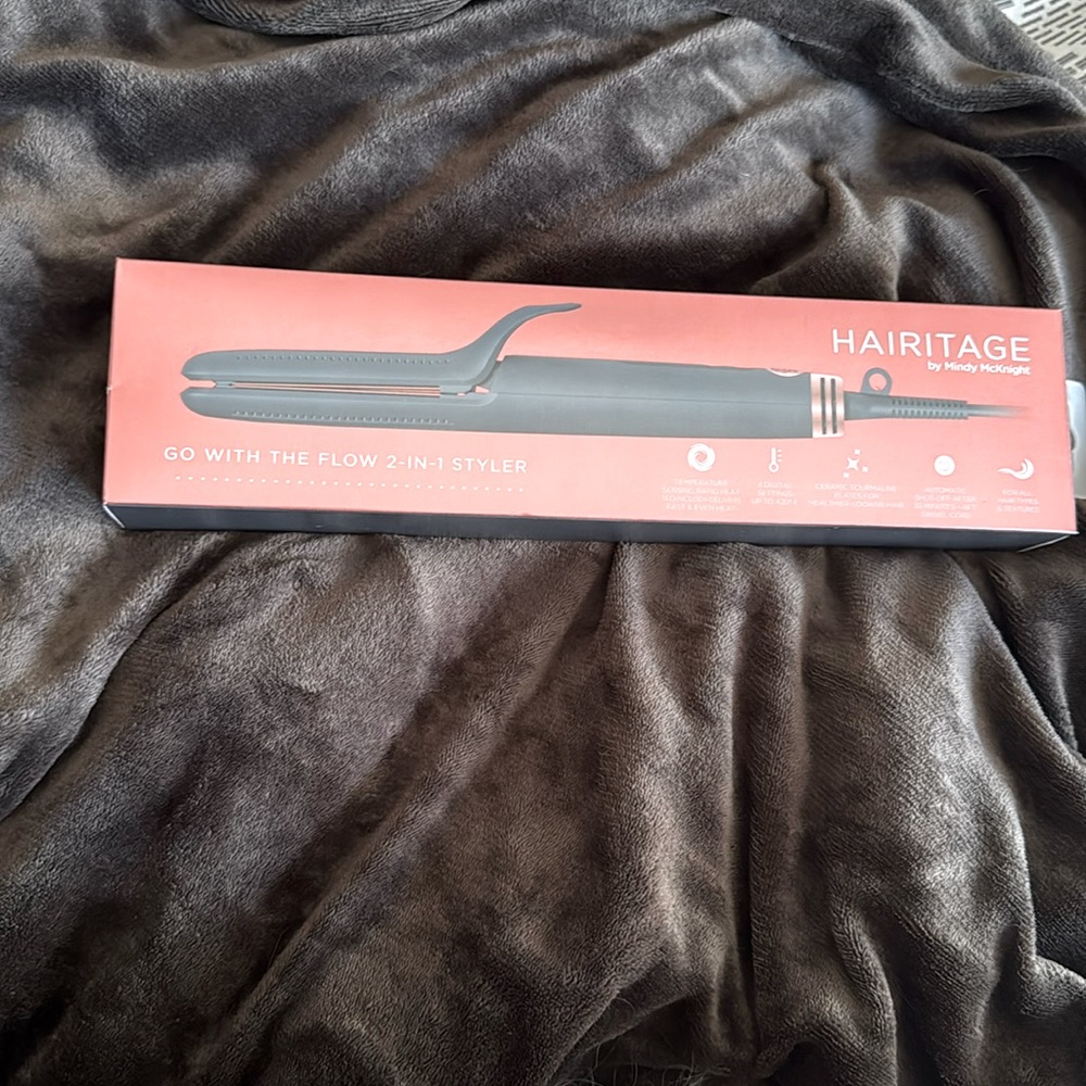 Hairitage by Mindy mcknight 2 in 1 styler 4 digital settings up to 420 f